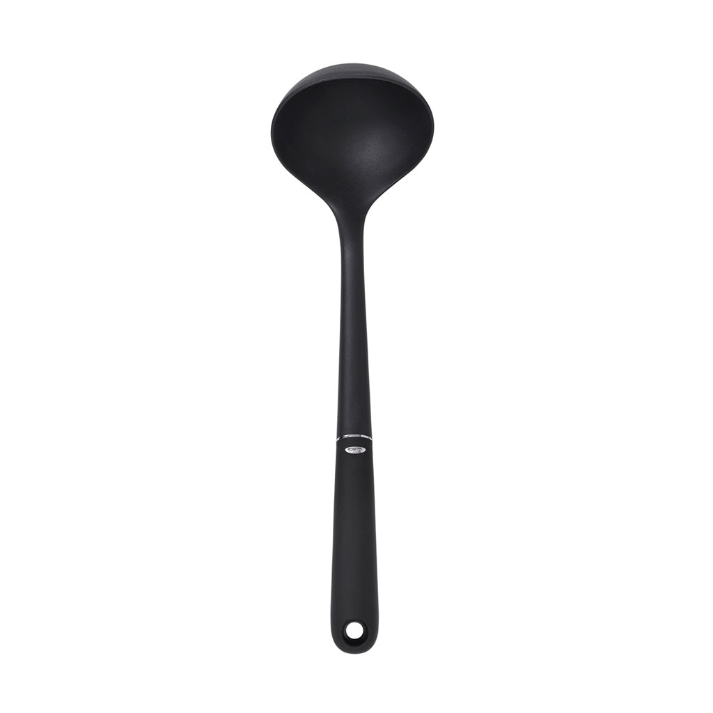 OXO Good Grips Nylon Ladle - 12-Inch Cooking Spoon for Soup, Sauce & Stirring - BPA-Free Kitchen Utensil for Cooking, Serving & Mixing - Perfect for Soups, Stews & Pasta Dishes