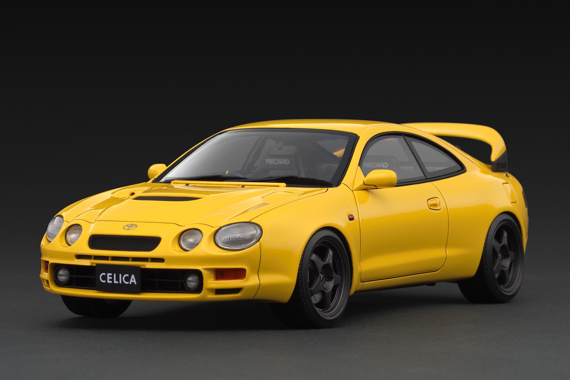 PREORDER - Ignition Model 1:18 Scale Toyota Celica ST205 GT FOUR Diecast Car in Yellow - Collectible Display Model for Car Enthusiasts & Perfect Gift for Racing Fans