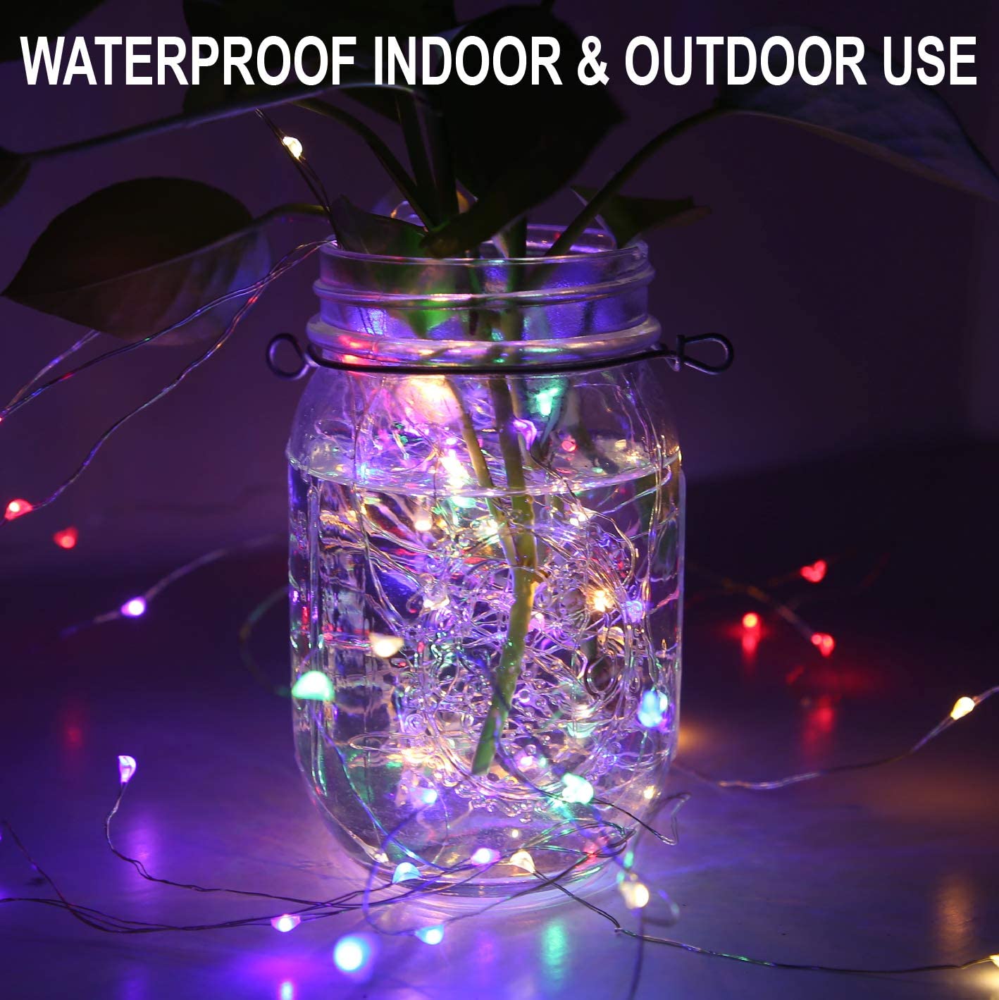 300 LED Fairy Curtain Lights - 9.8FT x 9.8FT Waterproof String Lights with Remote & 8 Lighting Modes | USB Powered Indoor/Outdoor Decor for Christmas, Bedroom, Wedding, Party & Garden Lighting
