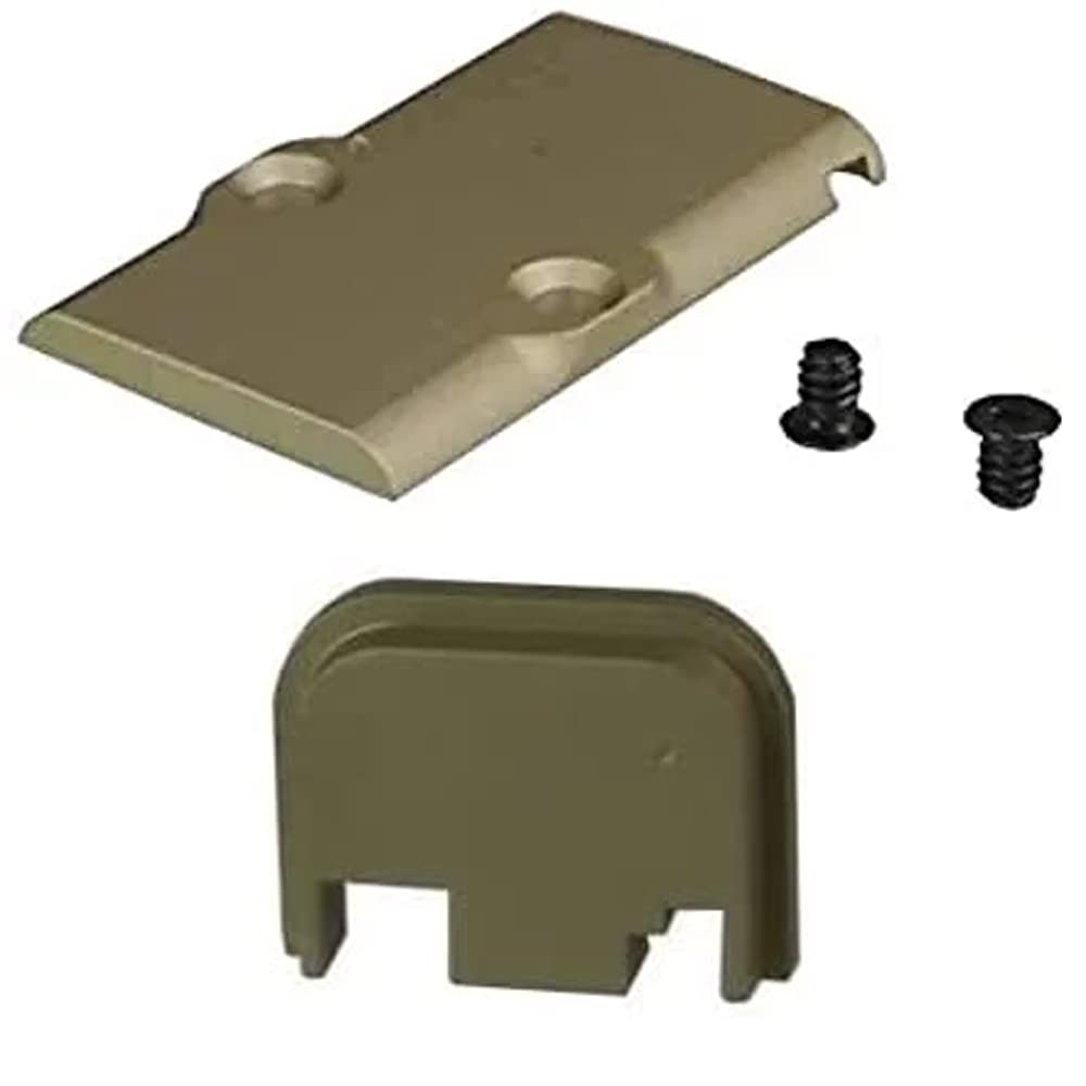 GOTICAL 2-Pack RMR Cover Plate for Glock 17 19 26 Cut Slides - Compatible with Gen 1-4 Rear Slide Cover Plates | Perfect for Pistol Optics Installation & Firearm Upgrades