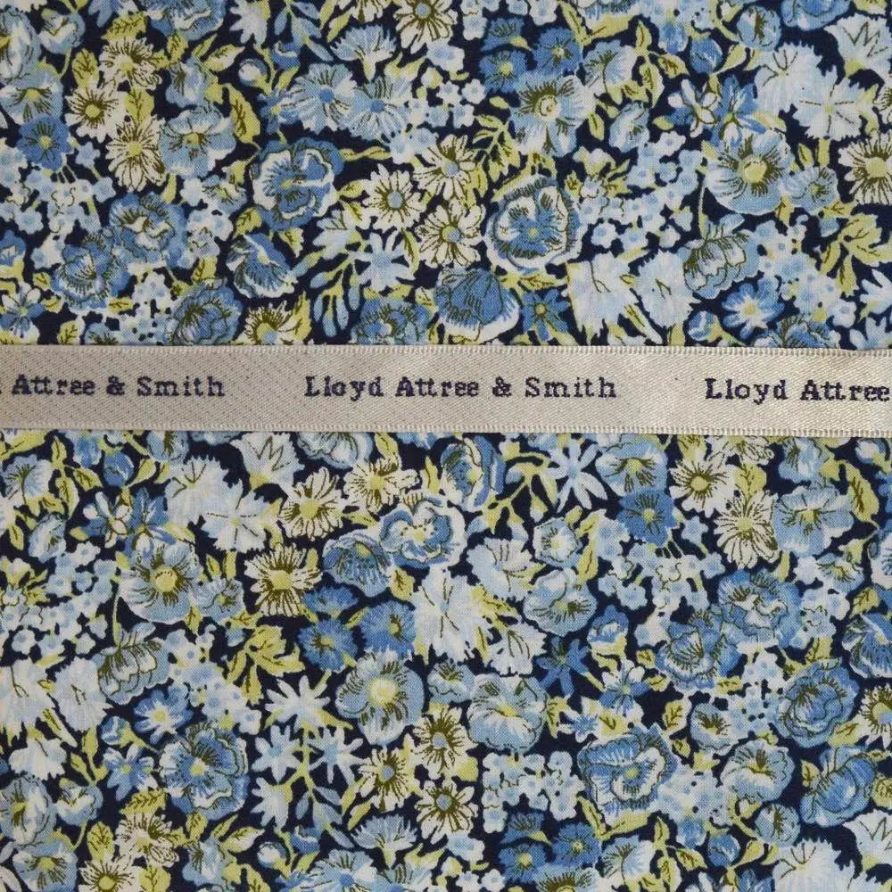 L.A. Smith Blue Hank Scarf - Premium Liberty Fabric - Perfect for Winter Fashion & Gift Giving