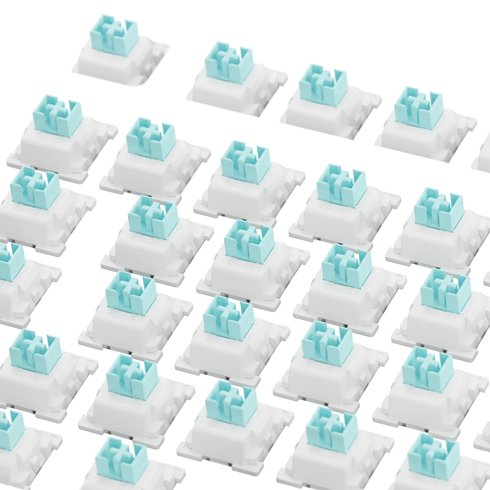 Glorious Lynx Linear Switches - 75g Actuation Force, ISO Layout - Perfect for Gaming & Typing on Mechanical Keyboards