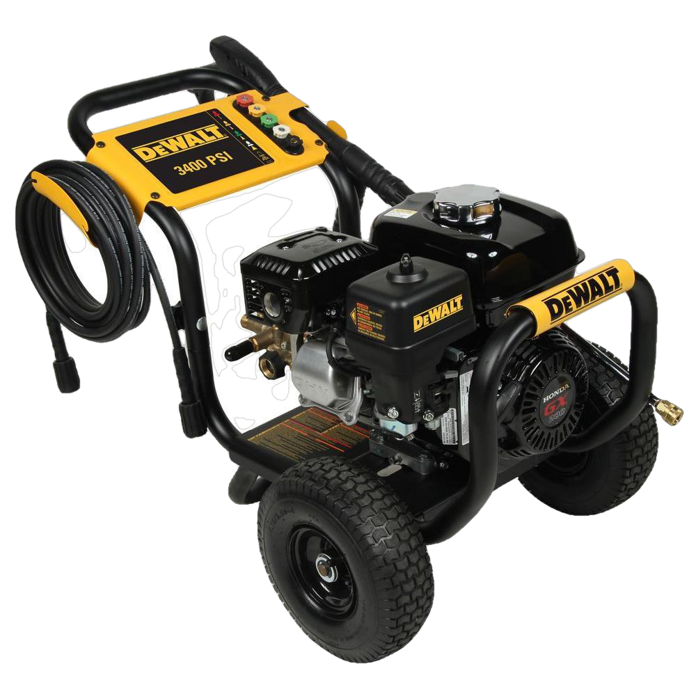 DEWALT DXPW3425 3400 PSI 2.5 GPM Gas Pressure Washer with Honda GX200 Engine - Powerful Cleaning for Driveways, Decks, Siding & Outdoor Equipment