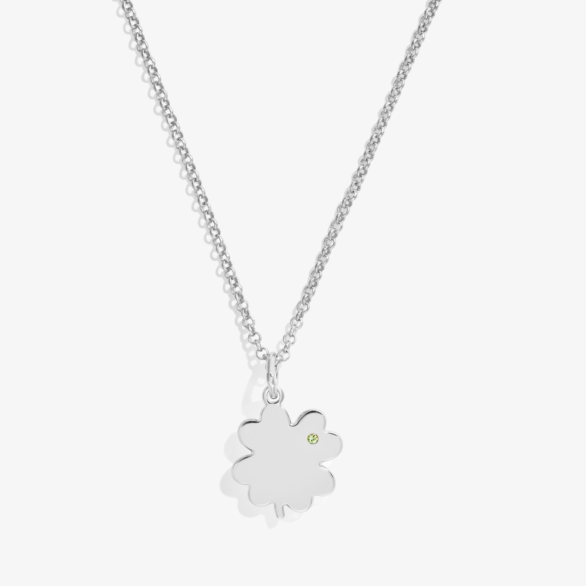 Lucky Four Leaf Clover Pendant Necklace for Women - 21 Inch Stainless Steel Chain - Perfect for St. Patrick's Day Gifts & Everyday Wear