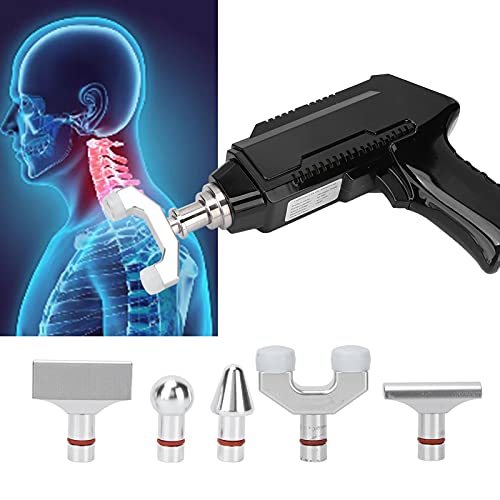 Electric Spinal Chiropractor Massager with Heating - Professional Spine Adjustment Tool, Portable Chiropractic Massage Gun for Back Pain Relief, Posture Corrector for Home & Office Use (US)