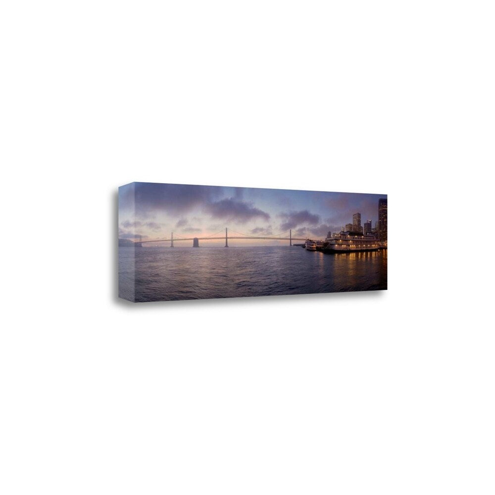 Bay Pano 119 by Alan Blaustein - Premium Fine Art Giclee Print on Gallery Wrapped Canvas, Ready to Hang Wall Decor for Living Room, Bedroom & Office