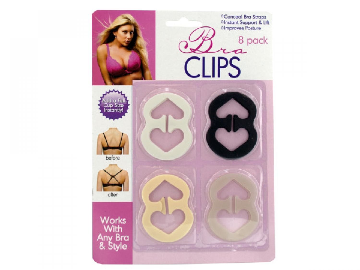 Bulk Bra Clips Set - 96 Pack for Comfortable & Adjustable Straps | Women's Undergarments & Lingerie Accessories | Perfect for DIY, Sewing, and Bra Repair Projects