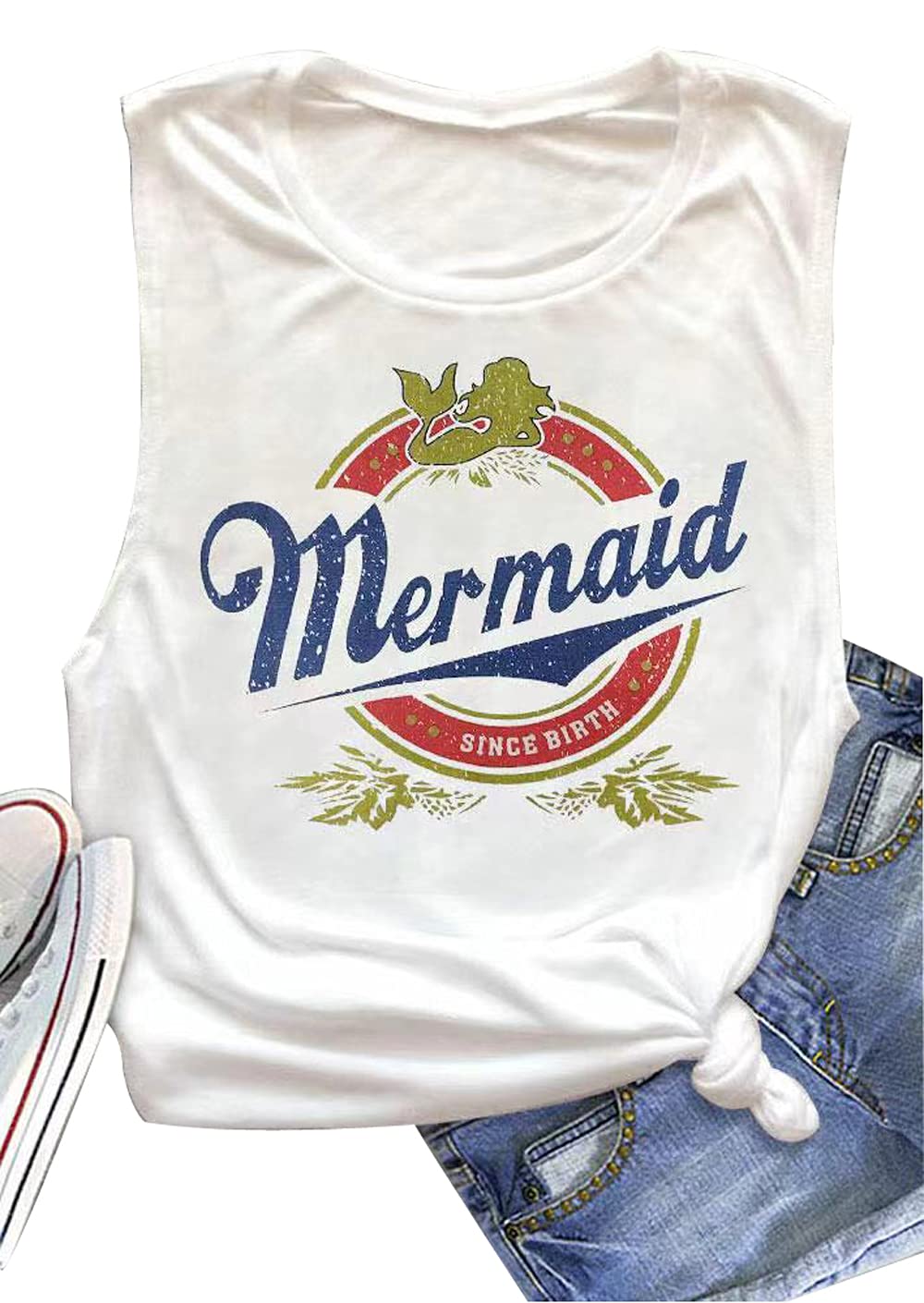 USA Flag T-Shirts for Women - Patriotic 4th of July Shirts, Sleeveless Summer Tank Tops | Perfect for Independence Day Celebrations, BBQ Parties & Summer Outfits