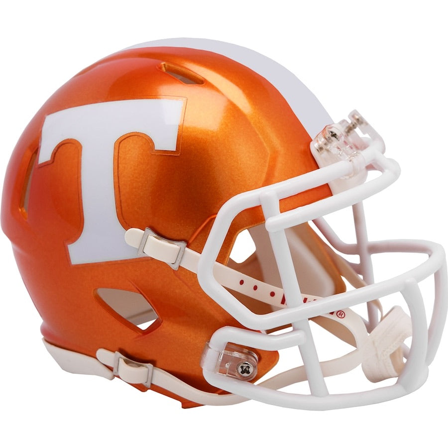 Tennessee Volunteers Riddell Metallic Orange Revolution Speed Mini Football Helmet - Collectible Display & Fan Memorabilia for Home, Office, or Game Day Decor