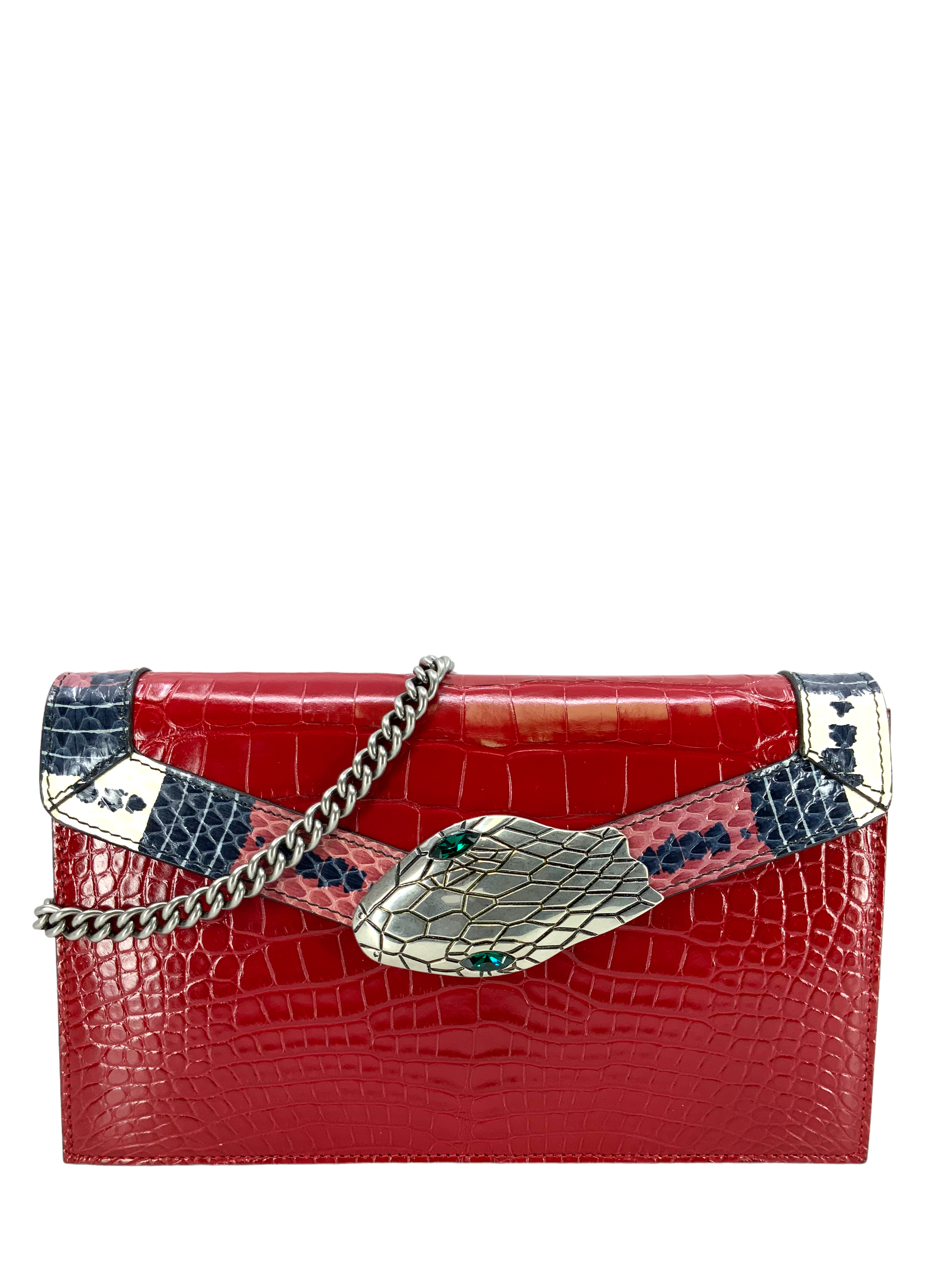 Authentic GUCCI Alligator Leather Small Lilith Crossbody Bag - Luxury Designer Handbag for Women | Perfect for Evening Parties, Date Nights & Special Occasions