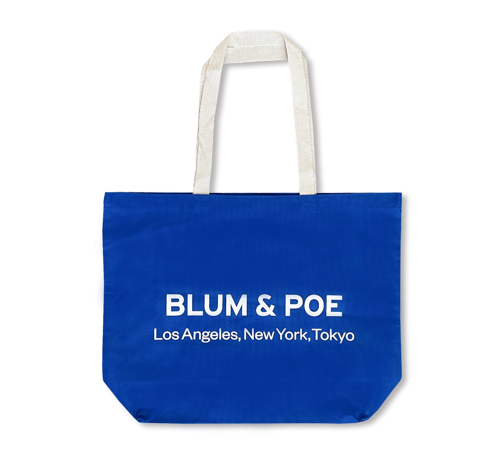 Blum & Poe Blue Tote Bag - Stylish & Durable Canvas Tote for Women - Perfect for Shopping, Beach, Work & Everyday Use
