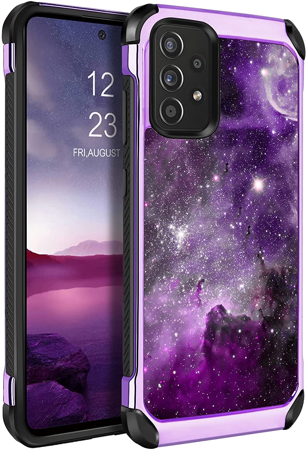 Samsung Galaxy A52 Glow in The Dark Shockproof Case - Durable Protective Cover for Nighttime Visibility | Perfect for Outdoor Adventures, Night Runs & Low-Light Safety