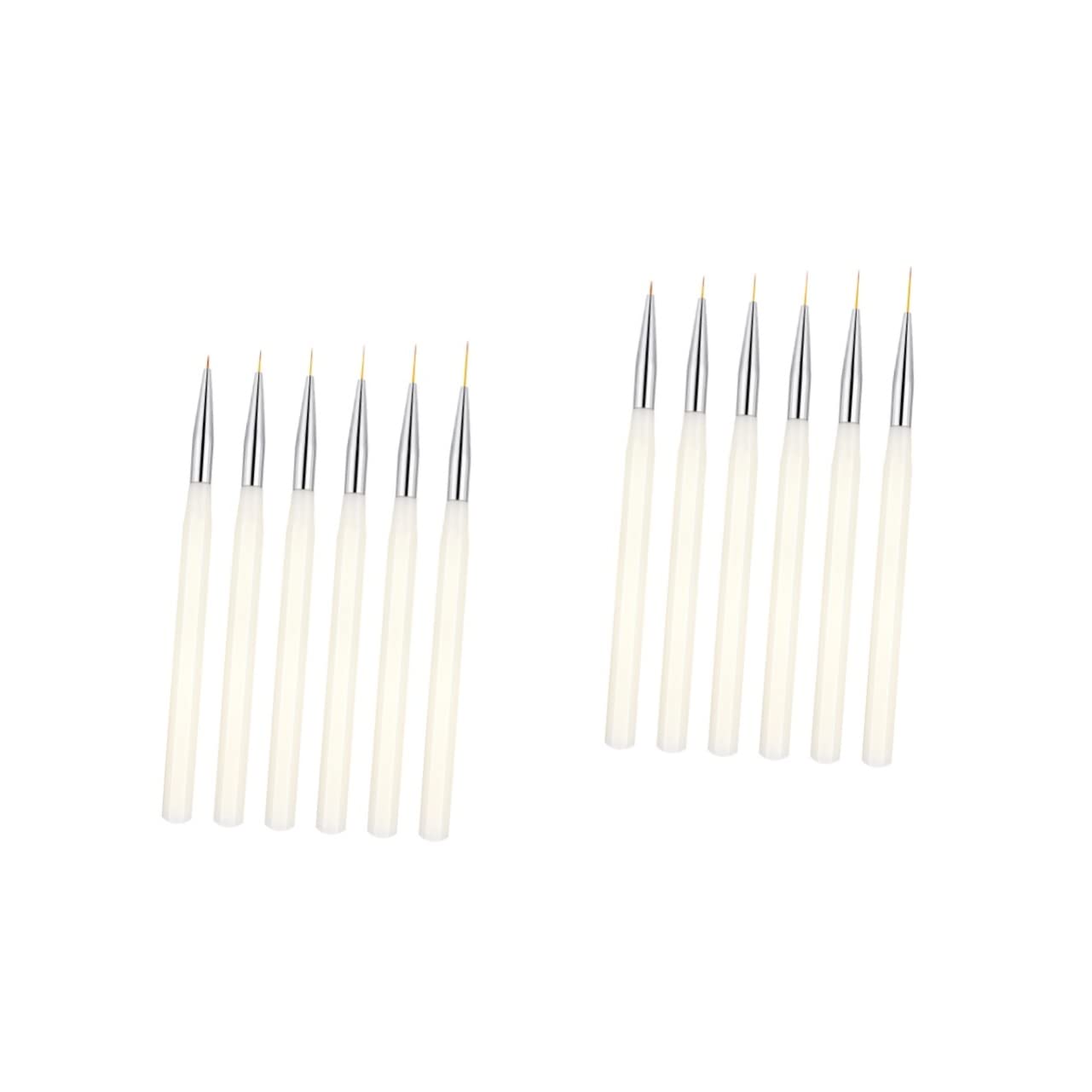 **Minkissy 12 Pcs Nail Art Drawing Pen Kit - Professional Nail Design Brush Set with Aluminum Tube for Manicure, Nail Decoration & Nursing | Perfect for DIY Nail Art, Salon & Home Use**