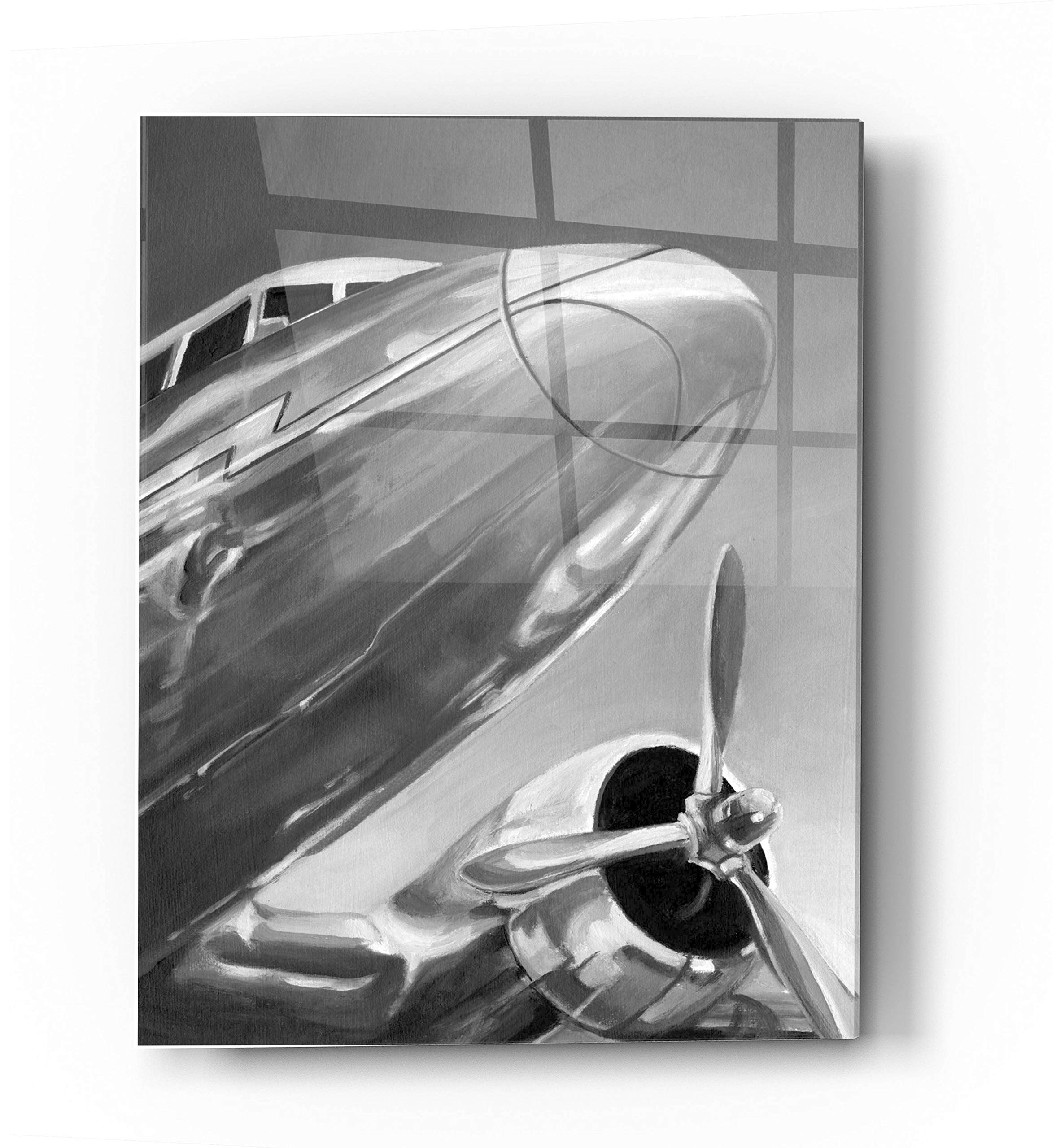 Aviation Icon I by Ethan Harper - Premium Acrylic Glass Wall Art 24x36 Inches - Modern Airplane Decor for Living Room, Office & Man Cave