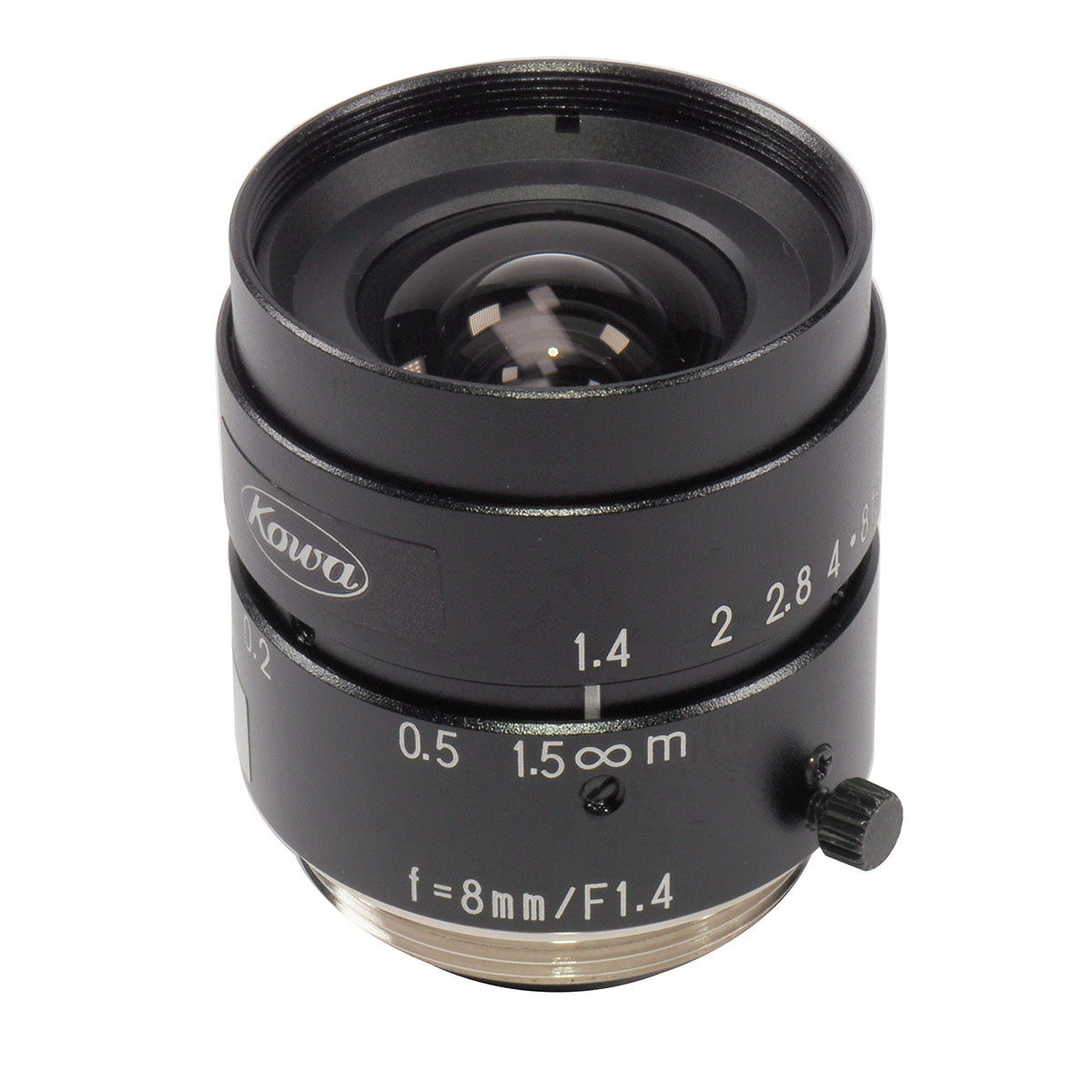 LM8JC 8mm F1.4 C Mount Lens for CCTV Security Camera - Wide Angle CCTV Lens for Surveillance Systems, Compatible with 2/3