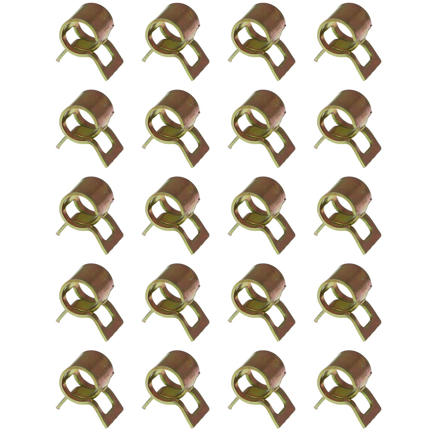DZS ELEC 20pcs 5mm ID Vacuum Hose Pipe Clamps - Spring Band Low Pressure Air Clamps for Automotive, HVAC & Home Appliances
