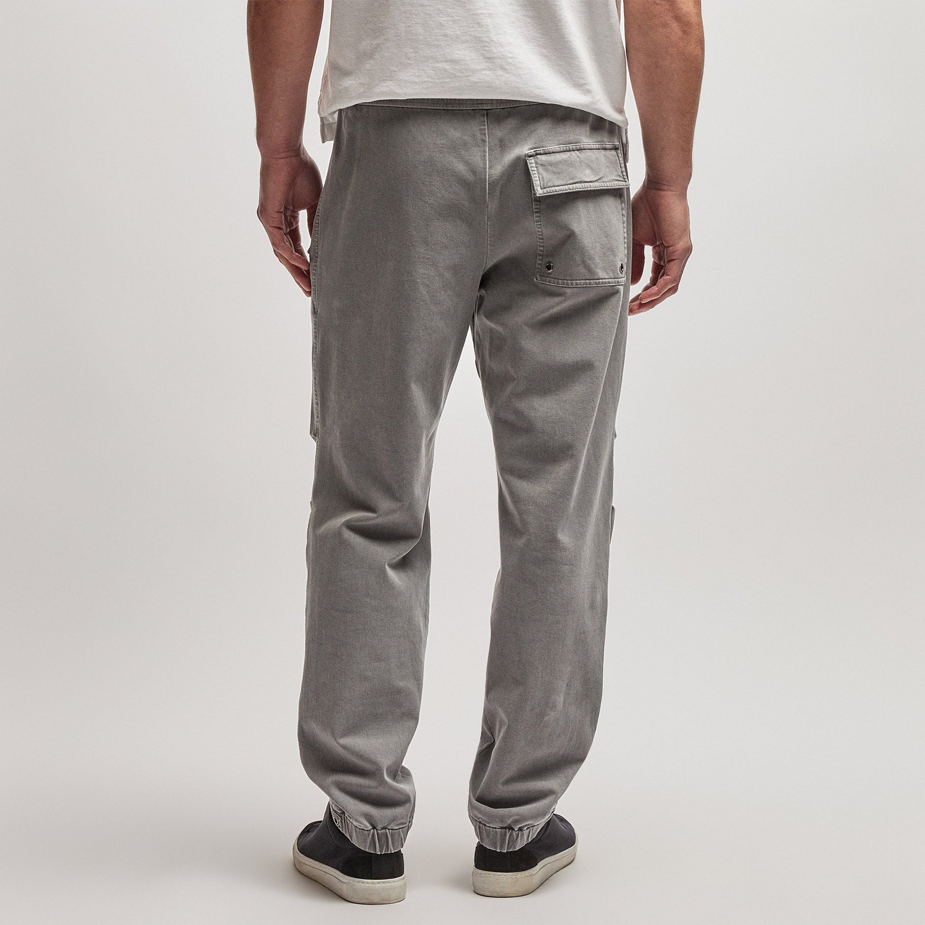 Premium Cotton Terry Flight Pants - Soft & Comfortable Lounge Pants for Men & Women | Silver Grey Pigment Wash | Perfect for Travel, Yoga & Relaxation at Home