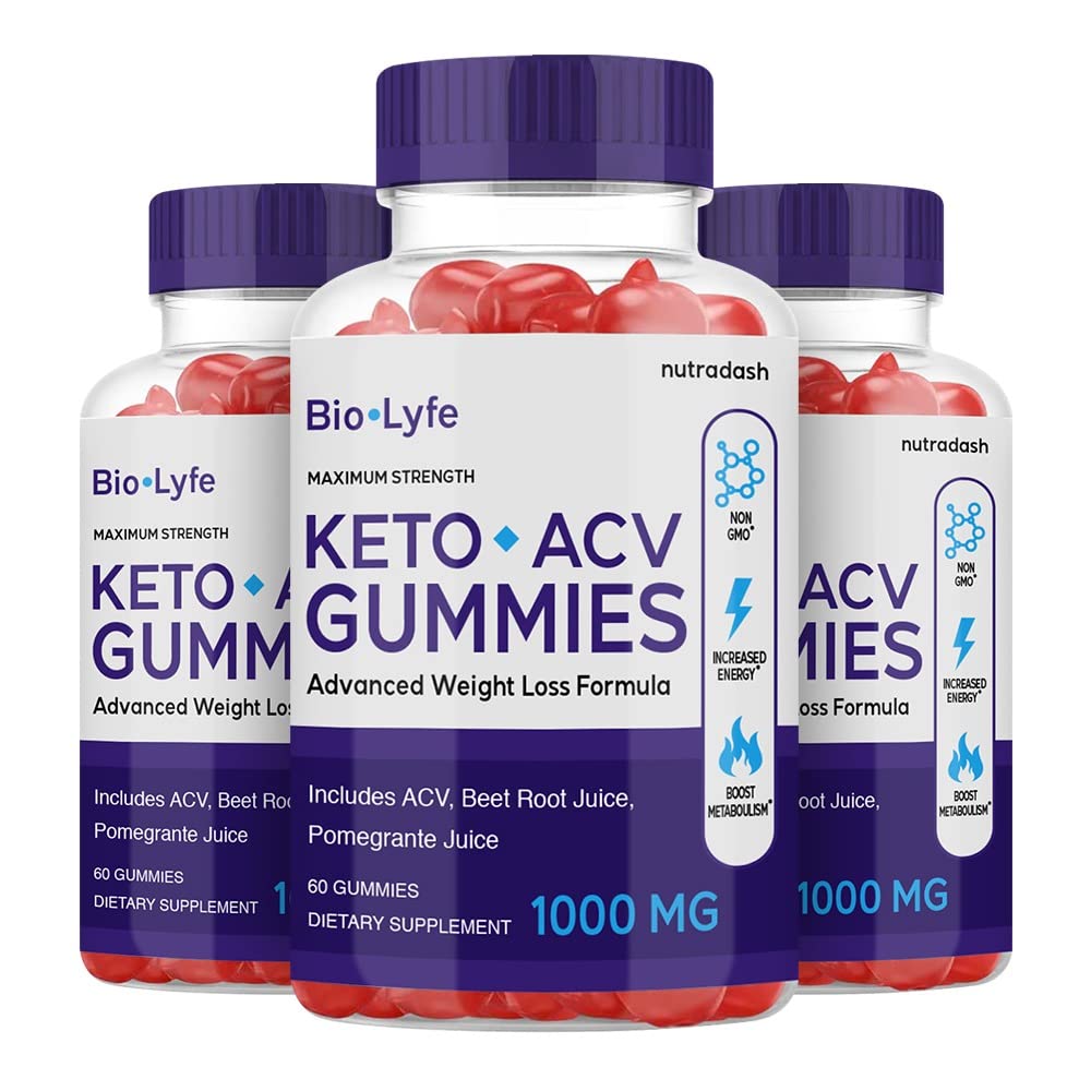 Biolife Keto ACV Gummies (3 Pack - 180 Gummies) - Apple Cider Vinegar Weight Loss Supplement - 3 Month Supply - Supports Ketosis & Metabolism - Perfect for Low Carb Diet & Healthy Lifestyle