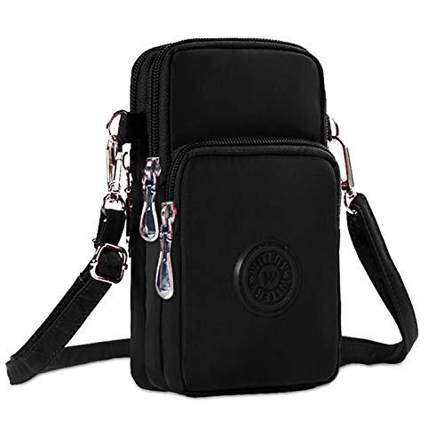 WITERY Waterproof Nylon Crossbody Phone Purse for Women - Cute Smartphone Wallet Bag with RFID Protection - Perfect for Travel, Shopping & Everyday Use