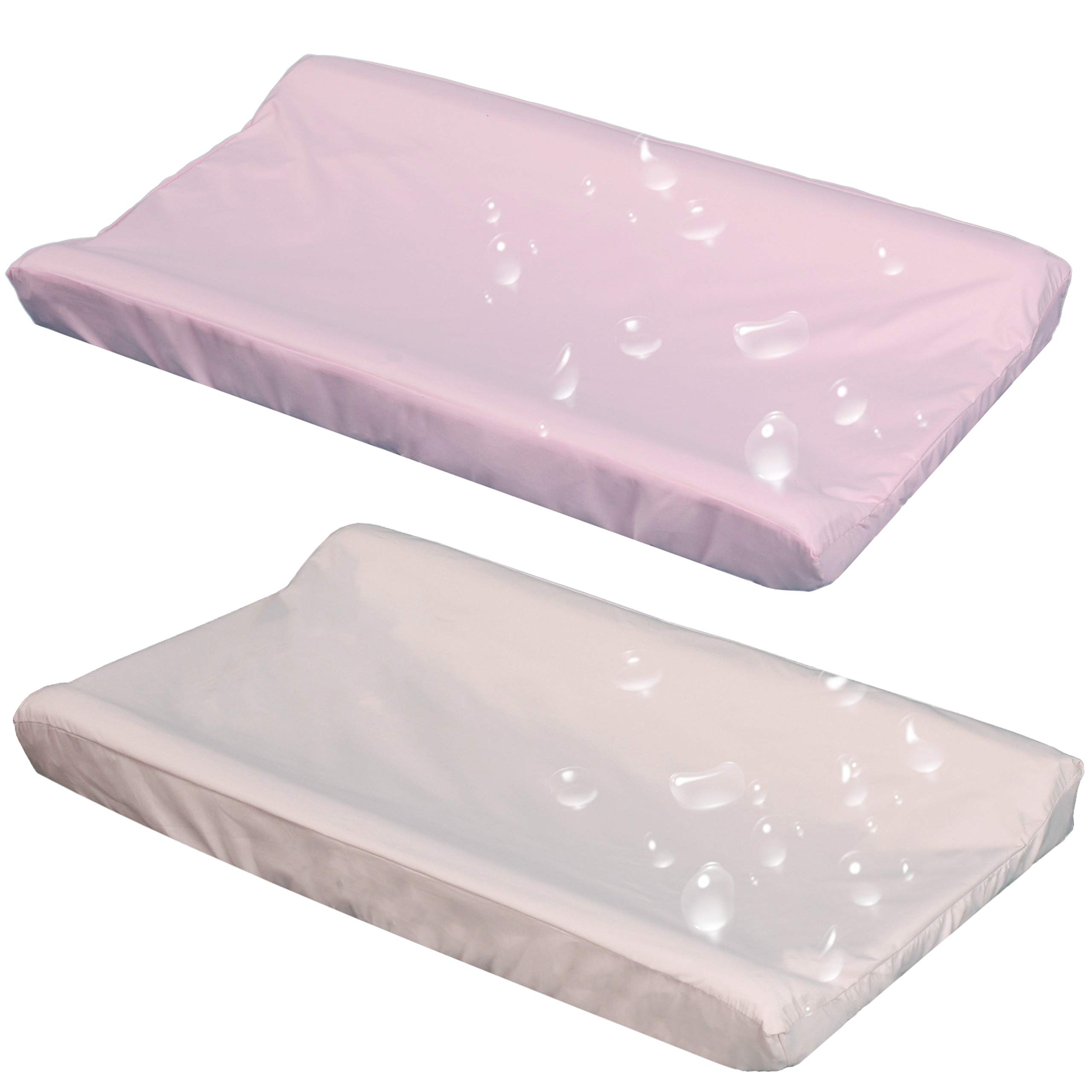 Belsden 2 Pack Waterproof Changing Pad Cover - Soft Microfiber Diaper Changing Table Sheets for Baby Boys & Girls (Fits 32