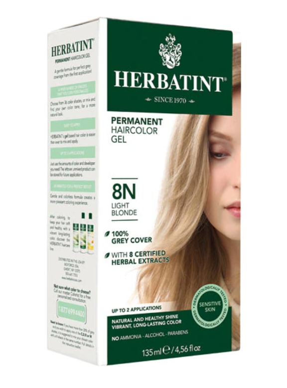 8N Light Blonde Hair Color Gel - Ammonia-Free Temporary Hair Dye for Women & Men - Perfect for Parties, Cosplay & Everyday Styling