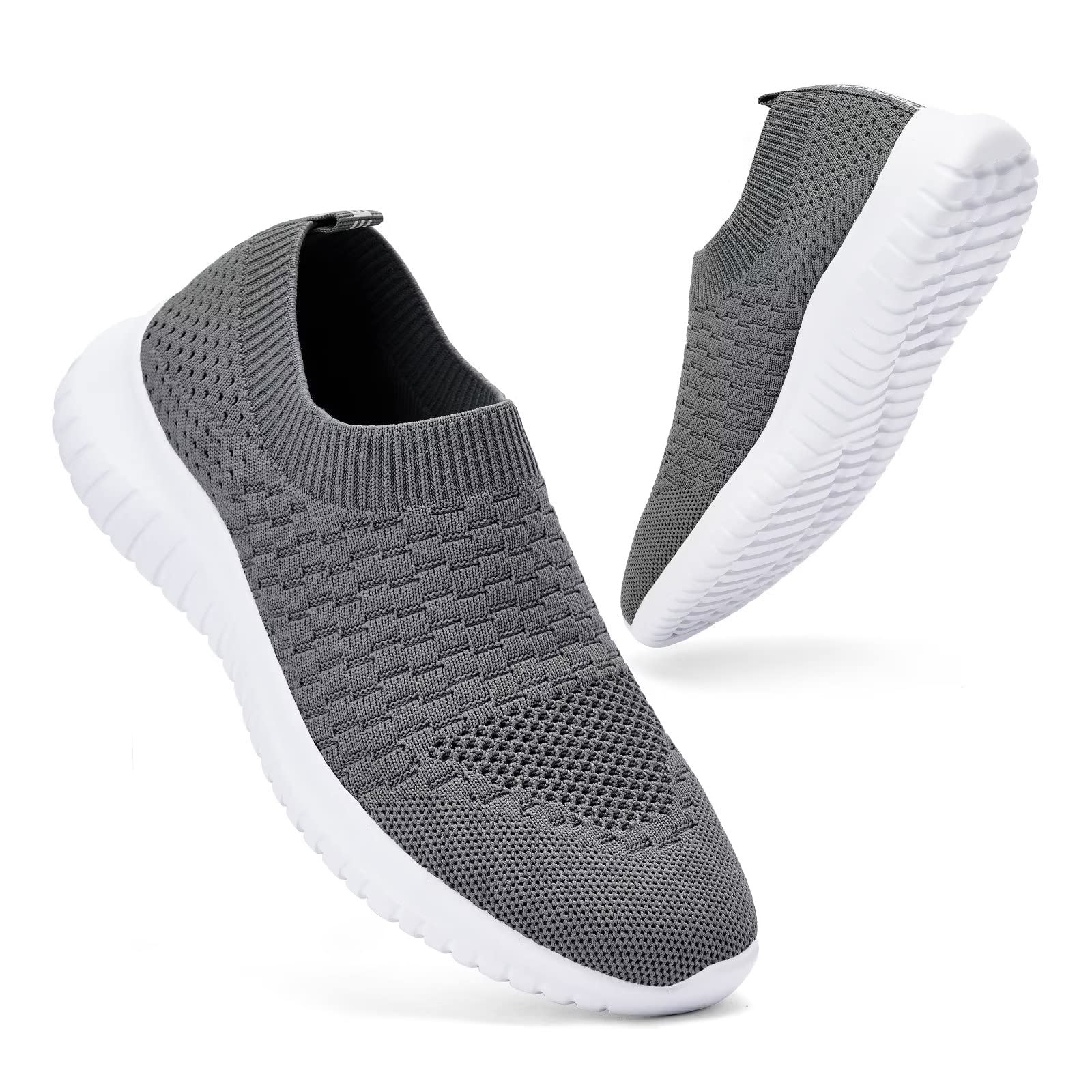 LANCROP Women's Walking Shoes - Lightweight Breathable Slip-On Sneakers for Walking, Running, Tennis & Casual Wear | Comfortable Athletic Shoes for Women's Daily Use, Gym, Travel & Outdoor Activities