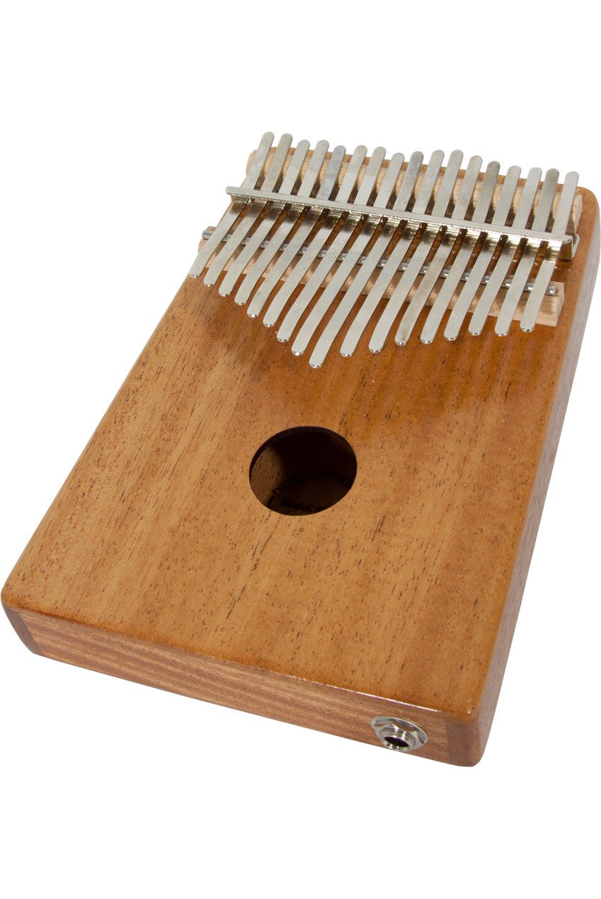 Dobani 17 Key Electric Kalimba Thumb Piano with Pickup - Mahogany Wooden Instrument for Beginners, Professional Musicians | Portable Finger Piano for Home Practice, Travel, Meditation & Music Therapy