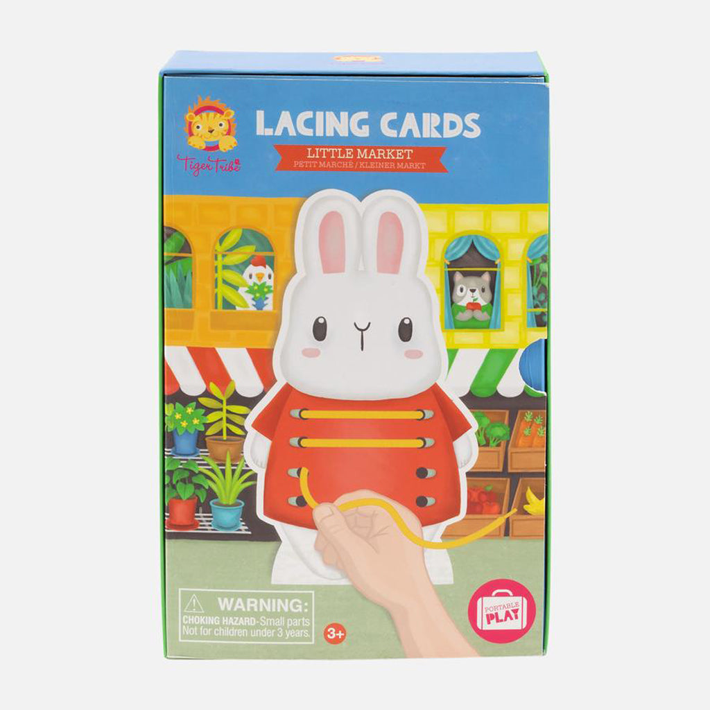 Tiger Tribe Lacing Cards Set for Kids - Montessori Learning Toys for Fine Motor Skills Development - Perfect for Preschool Classroom & Home Activities