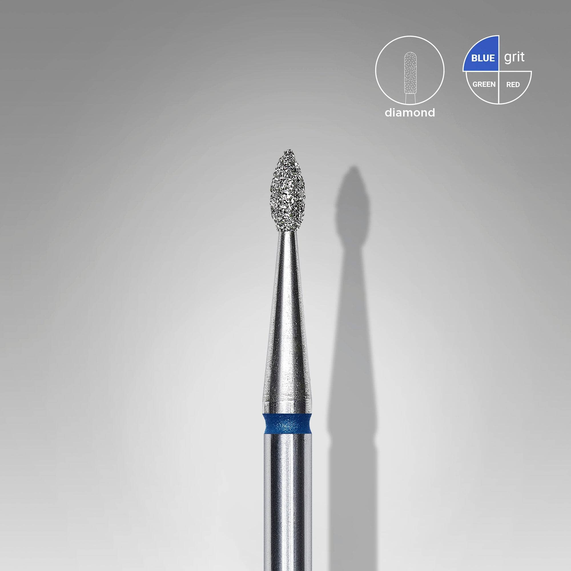Staleks Diamond Nail Drill Bit 1.6mm - Professional Blue Carbide Tip for Acrylic & Gel Nails - Perfect for Manicure, Pedicure & Nail Art Salon Use