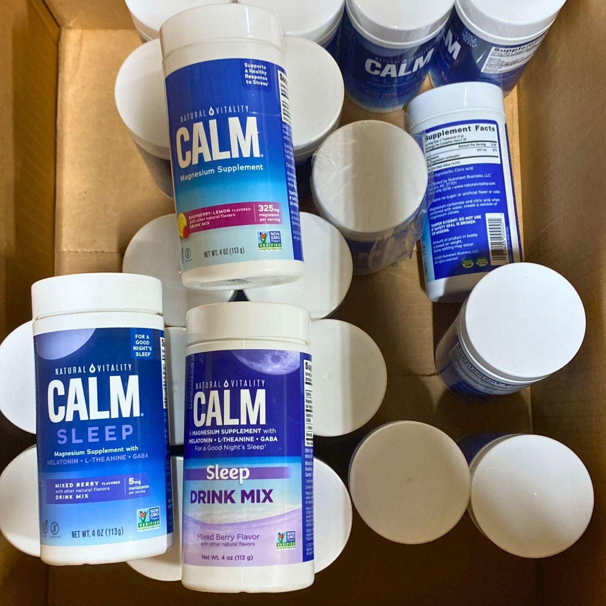 Calm Mix with Magnesium Supplement & Sleep Aid - 22 Pcs Bundle for Stress Relief & Better Sleep | Perfect for Nighttime Relaxation & Anxiety Relief