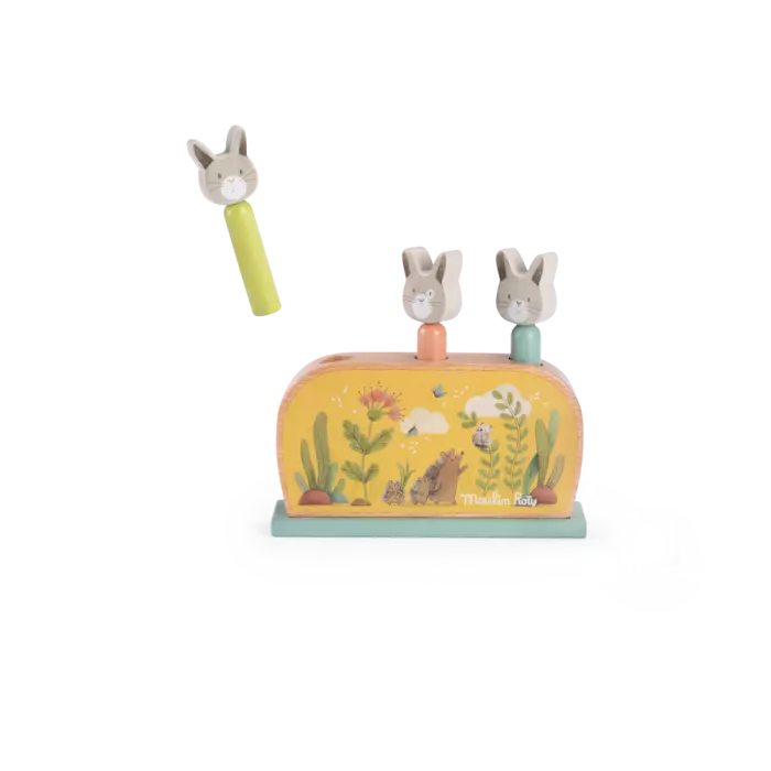 Three Little Rabbits Pop Up Toy - Fun Interactive Surprise Toy for Toddlers & Kids - Perfect for Playtime, Learning & Gift Giving
