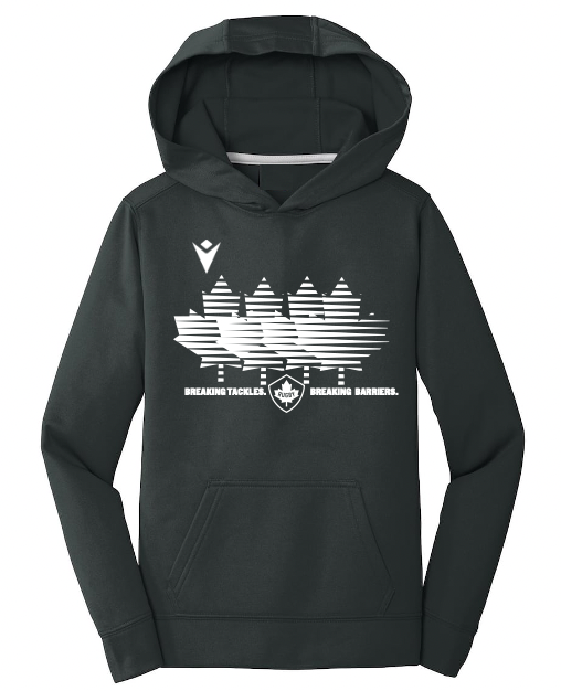 Youth Breaking Tackles Hoodie - Lightweight & Durable Pullover for Football Training & Casual Wear