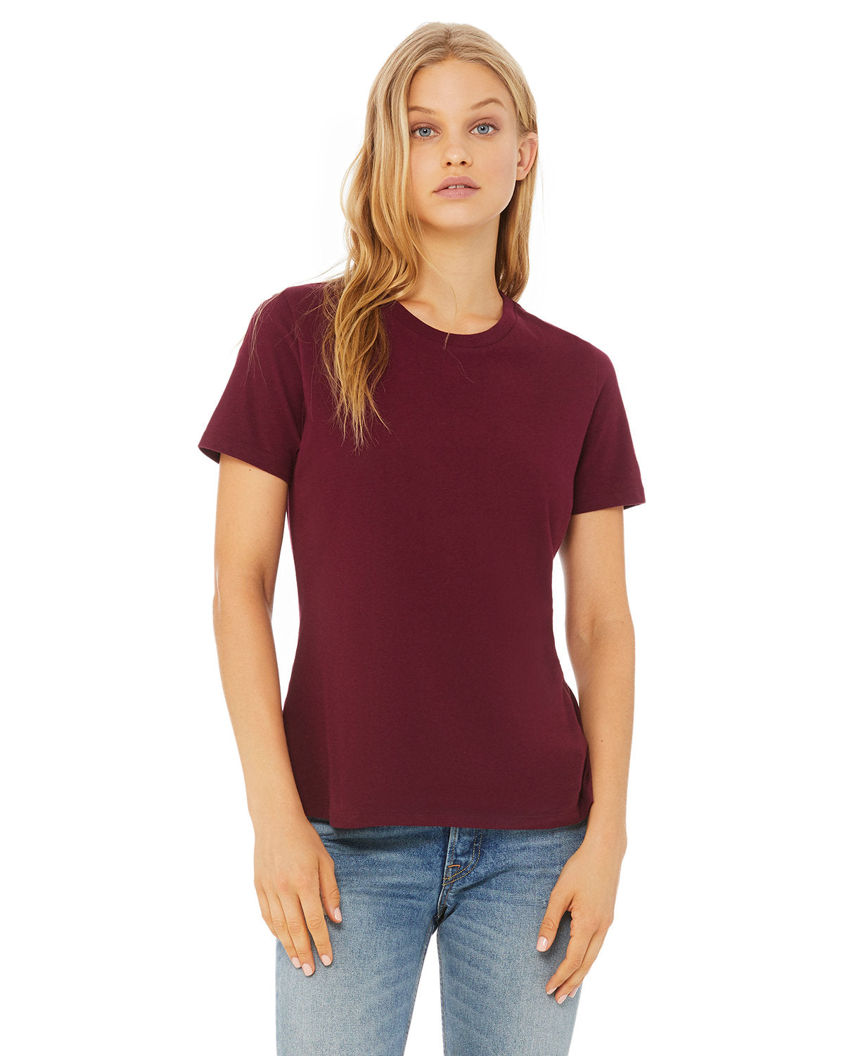 Bella + Canvas B6400 Women's Relaxed Fit Jersey Short Sleeve T-Shirt - Soft Cotton Tee for Casual Wear, Lounge & Everyday Comfort