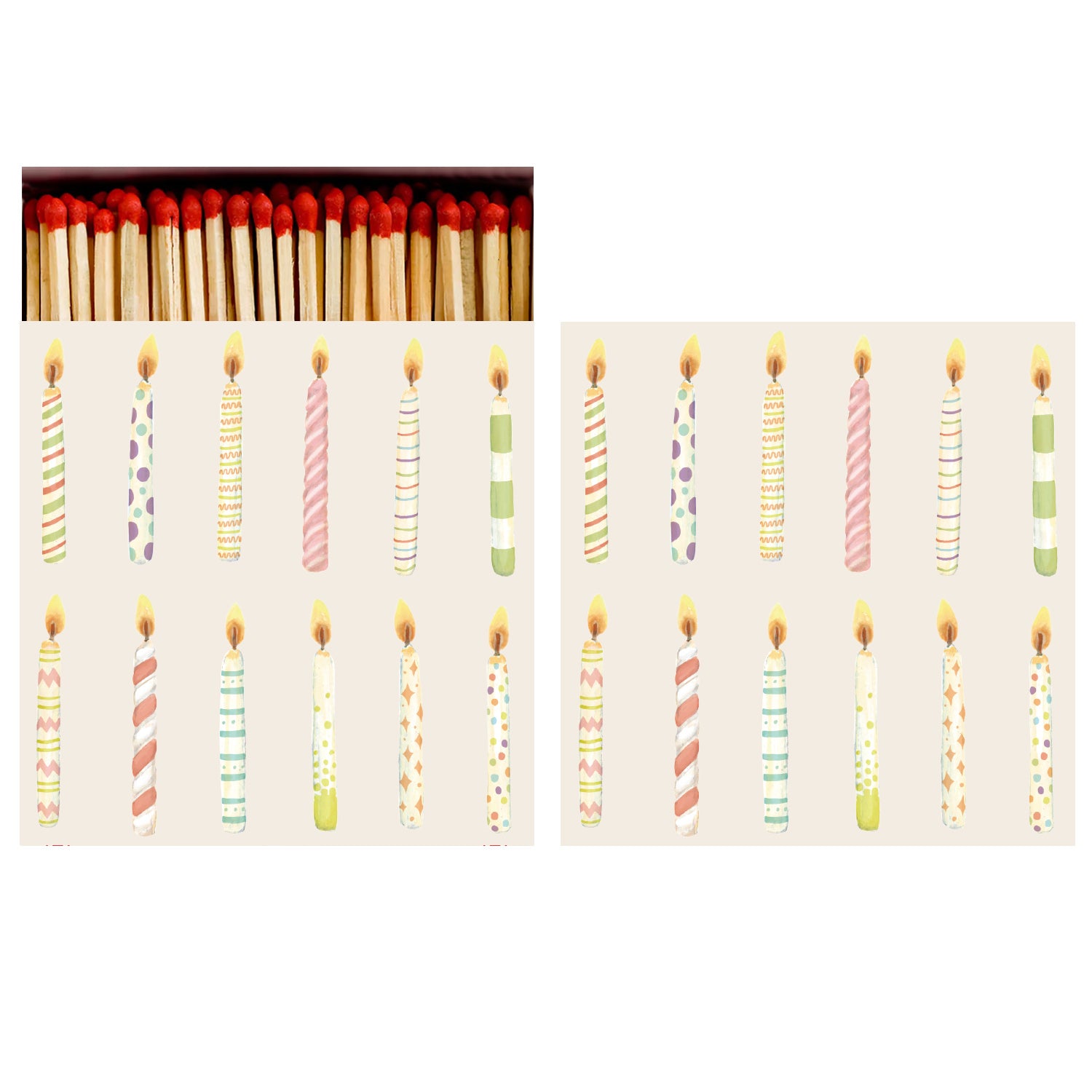 Birthday Candle Matches - Decorative & Safe Matches for Birthday Cake Candles - Perfect for Birthday Parties, Celebrations & Special Occasions