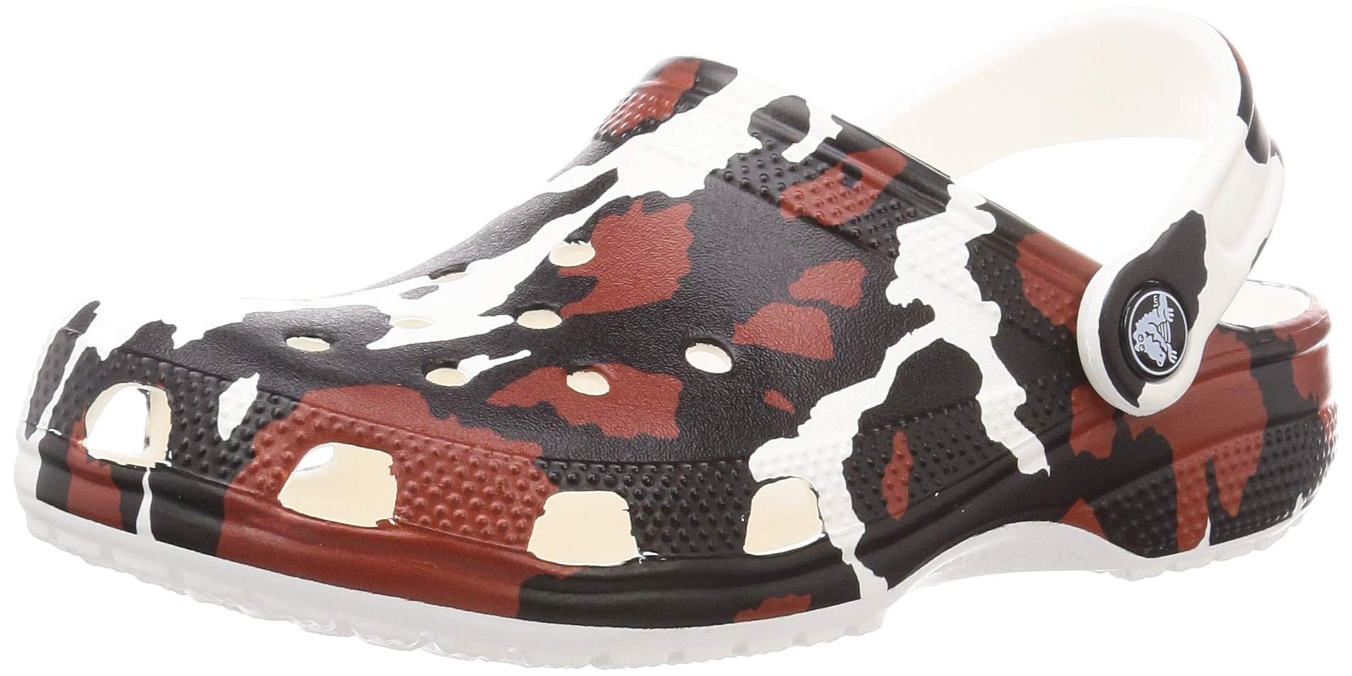 Crocs Classic Animal Print Clog - Comfortable Unisex Slip-On Shoes for Men & Women (Men's Size 5, Women's Size 7, Medium) - Perfect for Casual Wear, Gardening, and Outdoor Activities