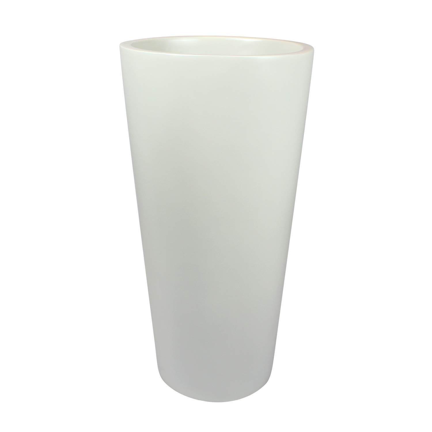 Dublin Tall Round Cylinder Fiberglass Planter - 7