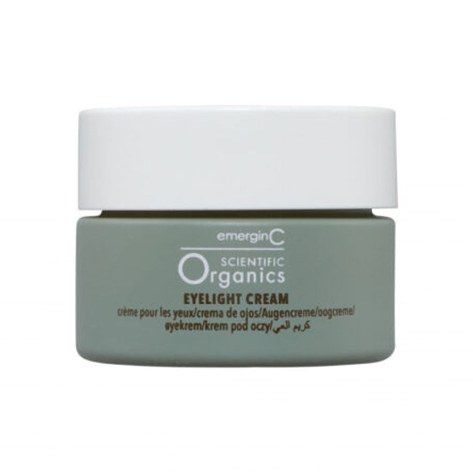 EmerginC Organics Eyelight Cream - Organic Eye Cream for Dark Circles, Puffiness & Wrinkles - Hydrating & Brightening Under Eye Treatment - Perfect for Morning & Night Skincare Routine