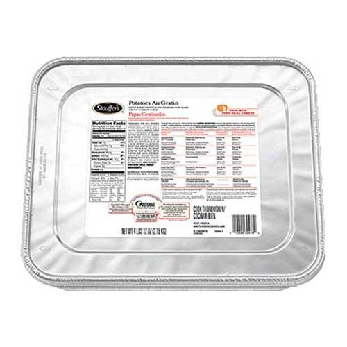Nestle Stouffers Potatoes Au Gratin - 76oz (4 Pack) | Frozen Scalloped Potatoes with Cheese | Perfect for Family Dinners, Holiday Meals & Potlucks