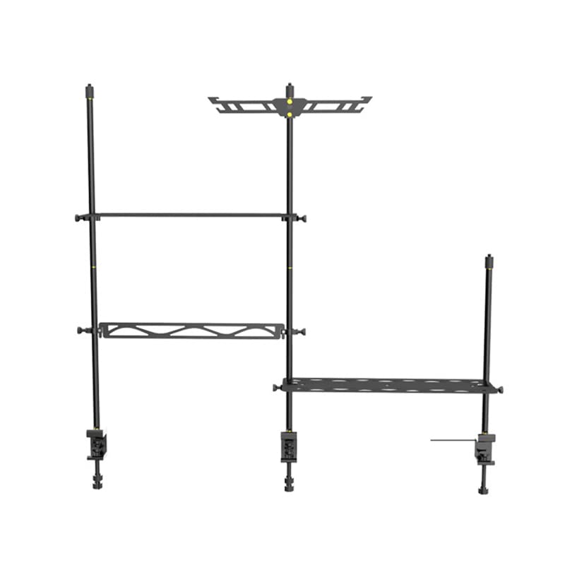 Lixada Portable Camping Hanging Rack - Adjustable Lantern Pole & Cookware Hanger for Outdoor Cooking | Perfect for Hiking, Fishing, Backpacking & Camping Trips | Durable Gear for Tents, RV & Wilderness Adventures