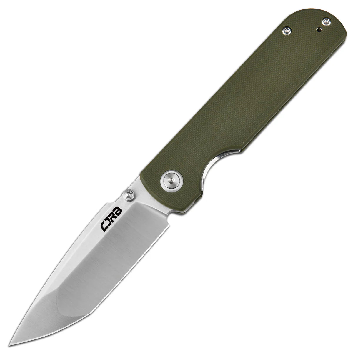 CJRB 1937GN Nova Liner Lock Knife - Sand Polished Tanto Blade & OD Green G10 Handle - EDC Folding Pocket Knife for Outdoor, Camping, and Everyday Carry