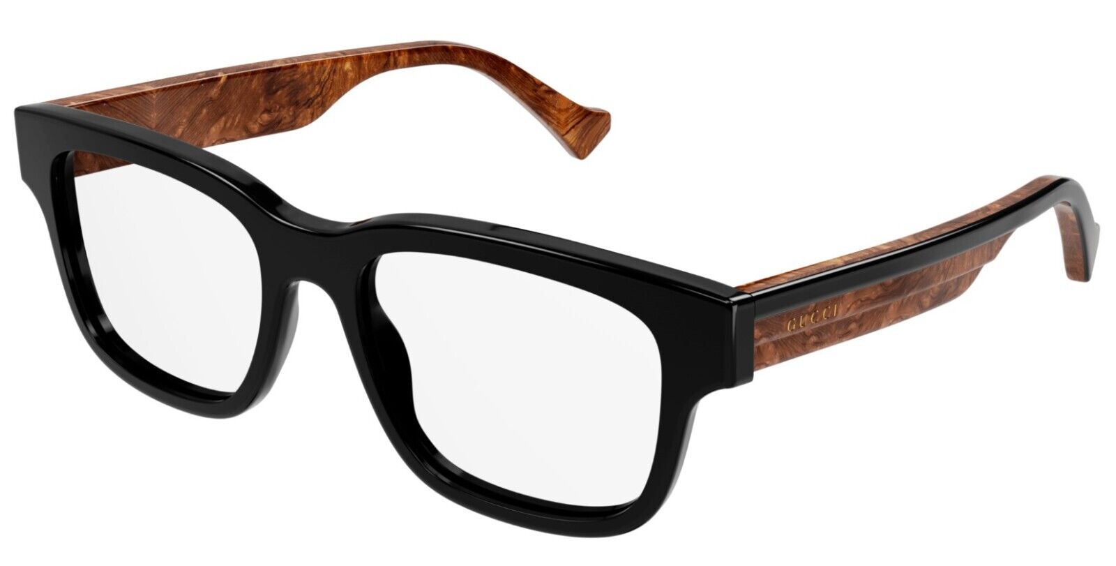 Gucci GG1303O 001 Black Rectangular Men's Eyeglasses - Premium Designer Glasses for Men | Perfect for Business, Casual & Everyday Wear