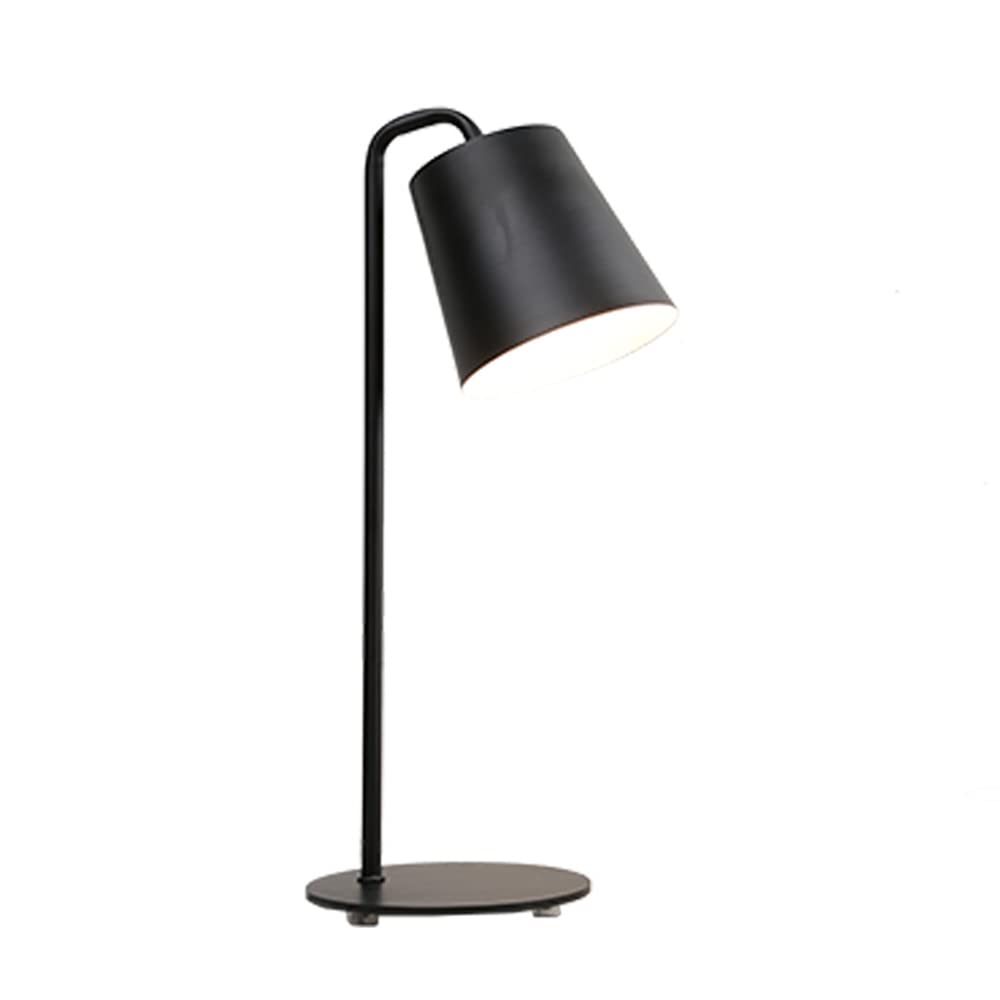 Ksovv Modern Iron Table Lamp - Eye Protection E27 LED Desk Light, Adjustable Study Lamp for Reading, Bedroom & Bedside, 19 x 25 x 59 cm - Perfect for Home Office, Dorm Room & Nightstand Lighting