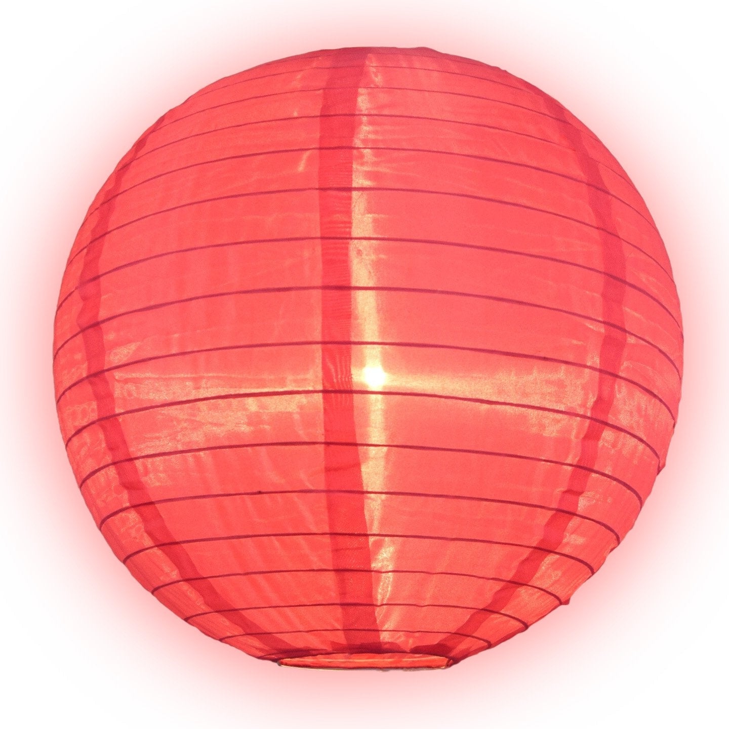 30 Pack Hot Pink Large Shimmering Nylon Lanterns with Even Ribbing - Durable Party Decorations for Weddings, Birthdays & Outdoor Events (Value Pack)