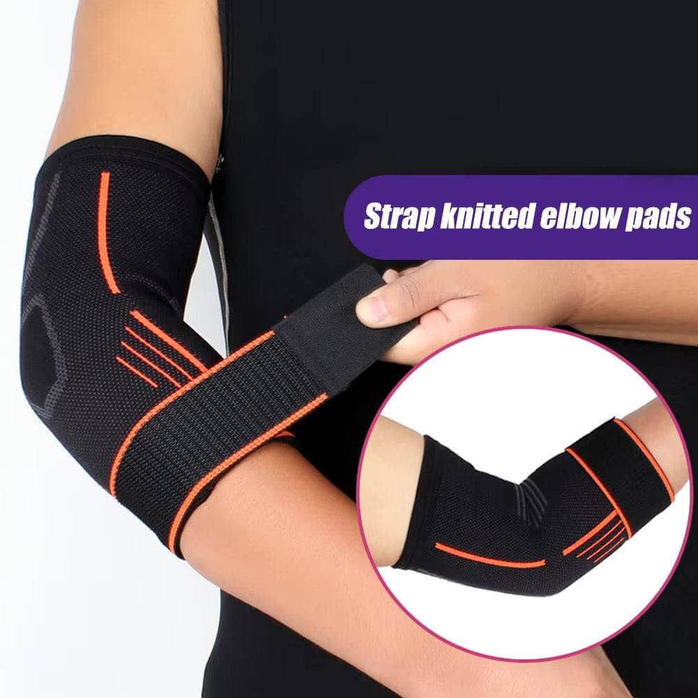 Elbow Compression Brace for Pain Relief & Support - Adjustable Arm Sleeve for Tennis, Golf & Weightlifting - Arthritis & Tendonitis Support for Men & Women