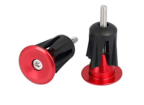 Durable Aluminum Bike Handlebar End Caps - Universal Fit for Road Bikes, Mountain Bikes & Cycling Accessories (2-Pack) - Perfect for Safety Protection and Customizing Your Bicycle Handlebar Ends