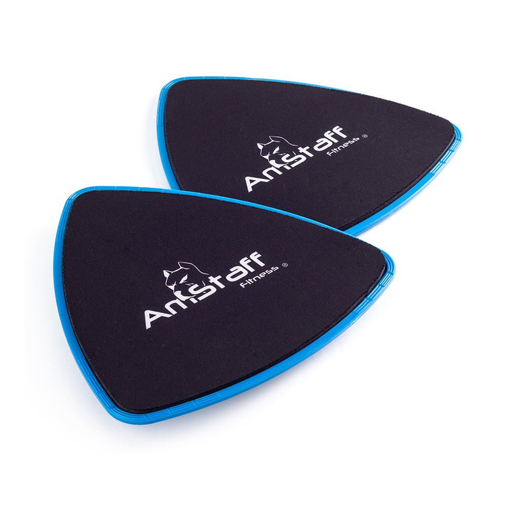 AmStaff Fitness Power Gliding Discs - Core & Full Body Workout Equipment for Home Gym, Yoga, Pilates & Physical Therapy - Sliding Exercise Discs for Hardwood Floors & Carpet
