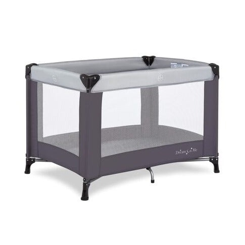 Nest Portable Playard - Lightweight Travel Crib for Babies & Toddlers, Grey - Perfect for Home, Travel, Camping & Daycare Use