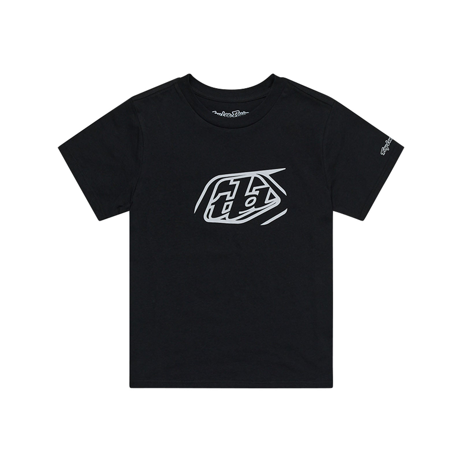 Youth Short Sleeve T-Shirt with Badge Design - Black Casual Tee for Boys & Girls | Perfect for School, Sports & Everyday Wear