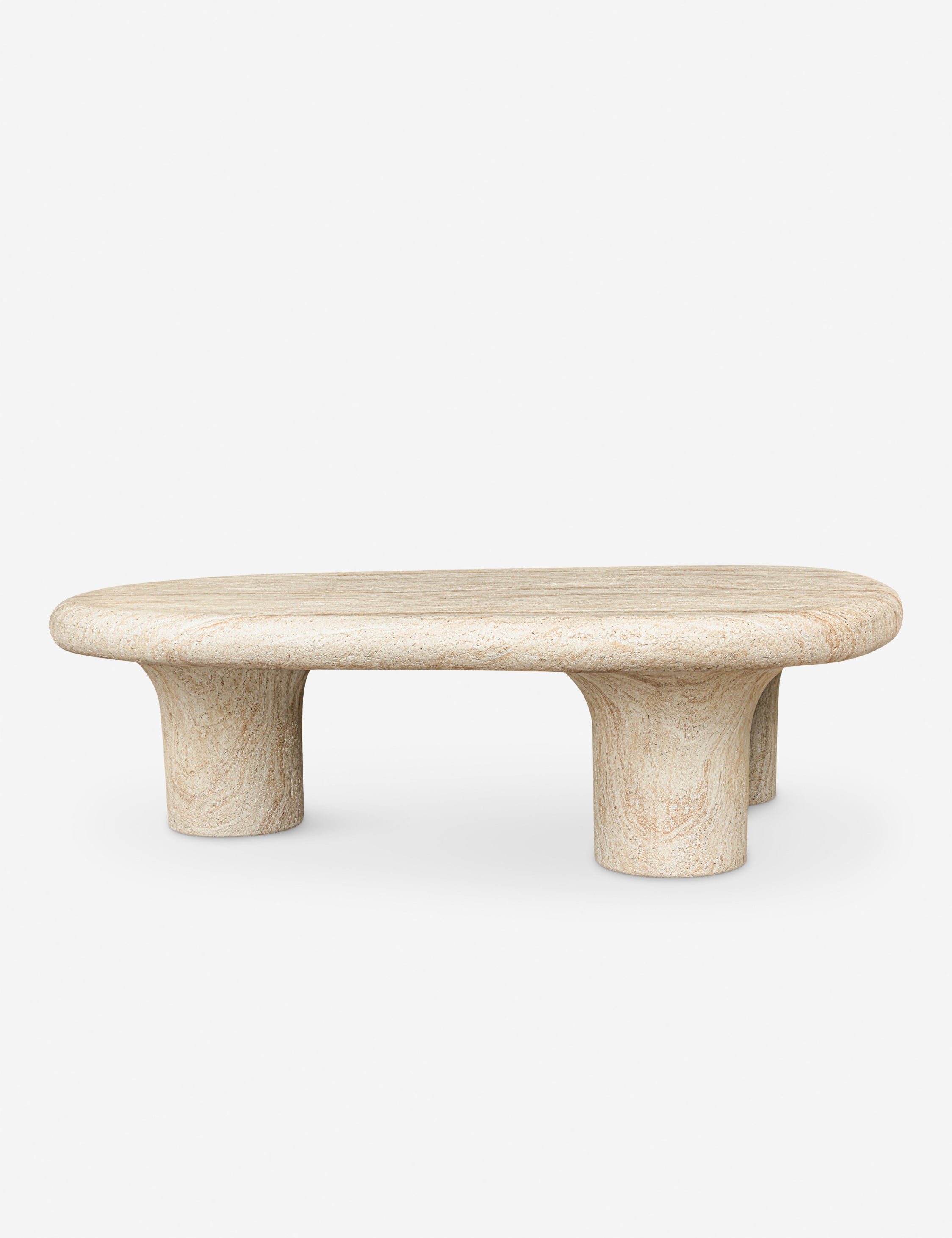 Artesia Modern Indoor Outdoor Coffee Table - Weather Resistant Patio Furniture for Living Room, Garden & Balcony
