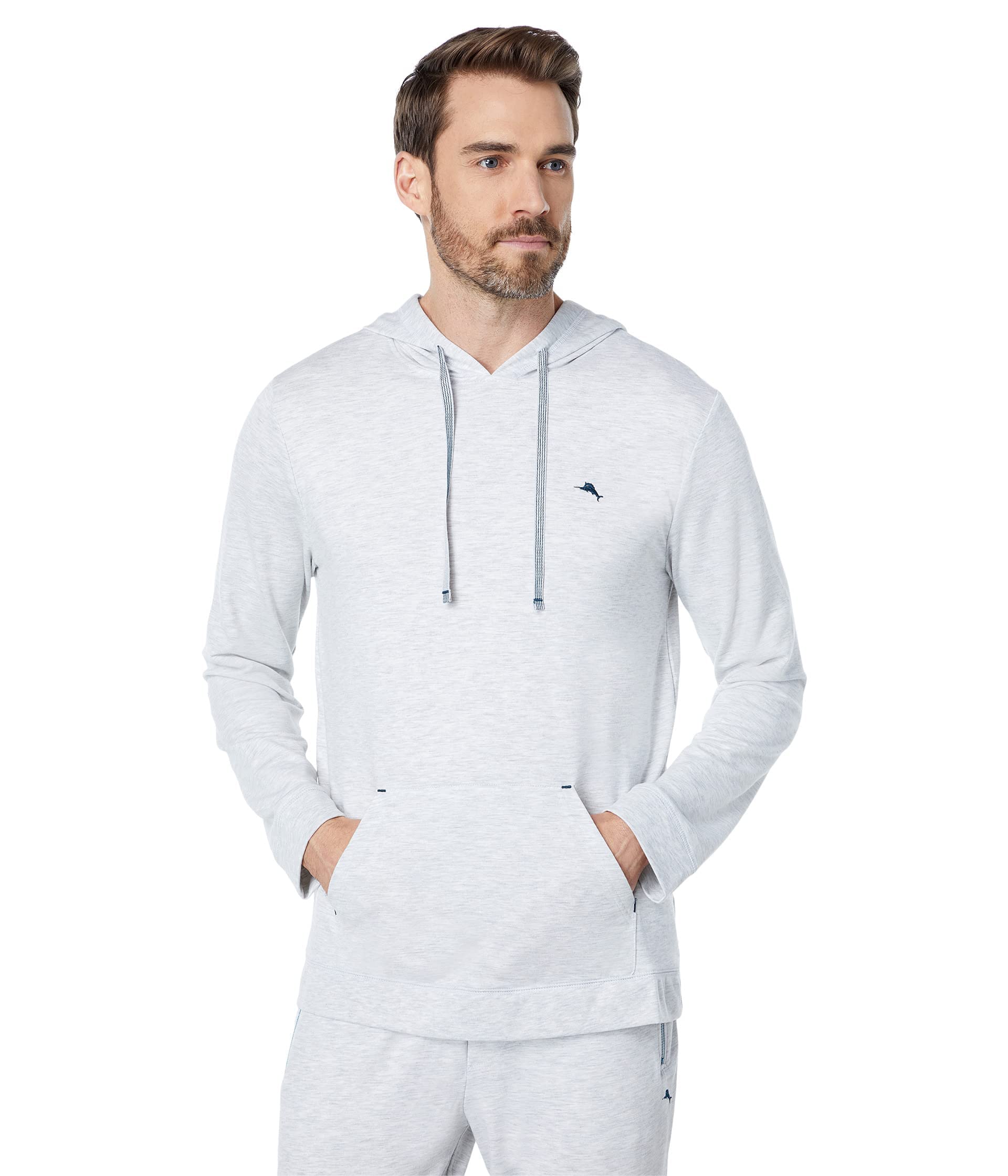 Tommy Bahama French Terry Hoodie for Men - Lightweight, Comfortable Pullover Sweatshirt - Perfect for Casual Wear, Lounging & Travel